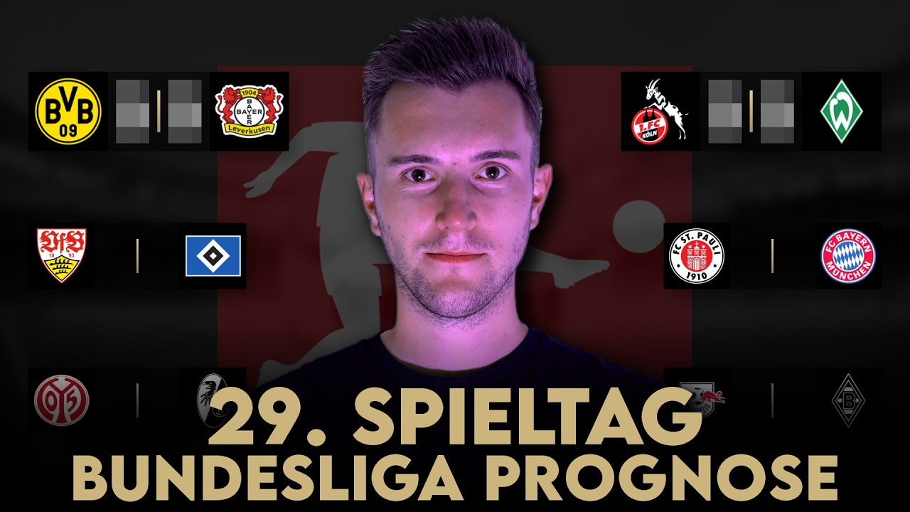 Bundesliga Prognose | 29. Spieltag Tipps & Vorschau | 2025/26