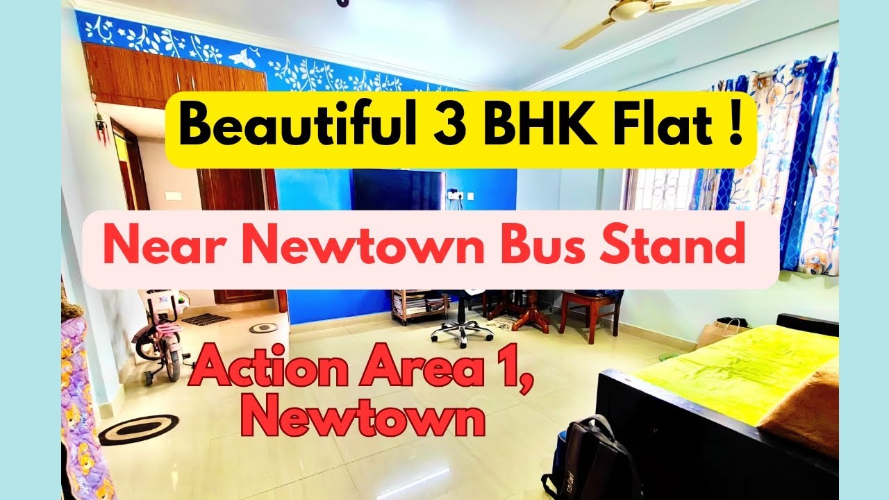 3bhk hidco individual flat near Newtown bus stand business club action area 1 Kolkata #3bhk #3bed 