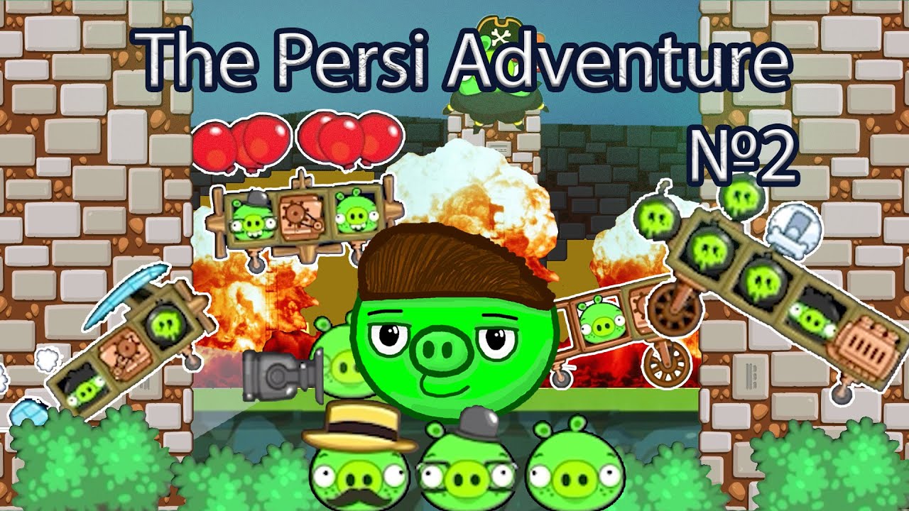 The Persi Adventure in Bad Piggies! №2. Cave of traps.