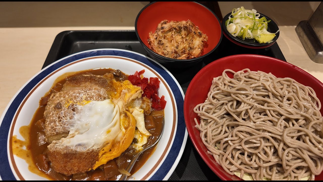 $8 Katsucurry Bowl & Cold Soba Set in Tokyo | Ebisu Fuji Soba