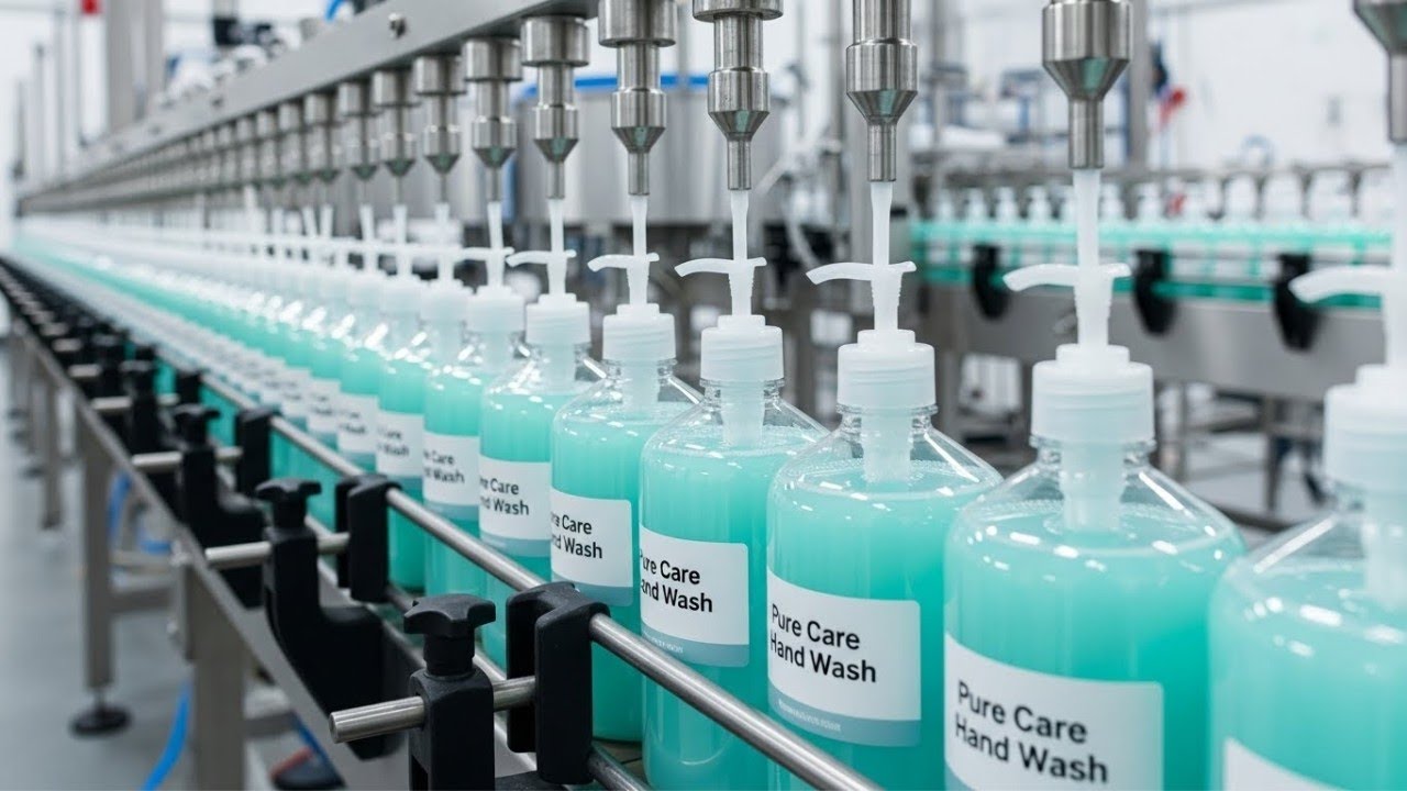 How Liquid Hand Wash Is Made In Factory | Inside Liquid Hand Wash Factory