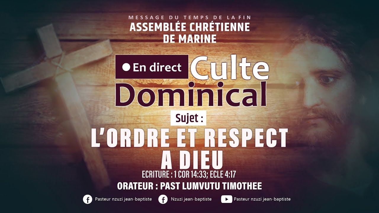 L'ORDRE ET RESPECT A DIEU