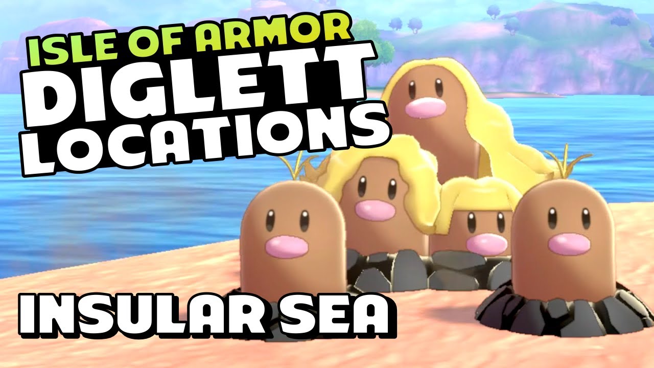 INSULAR SEA - DIGLETT LOCATIONS - Pokémon Sword: Isle of Armor Expansion 100% Walkthrough