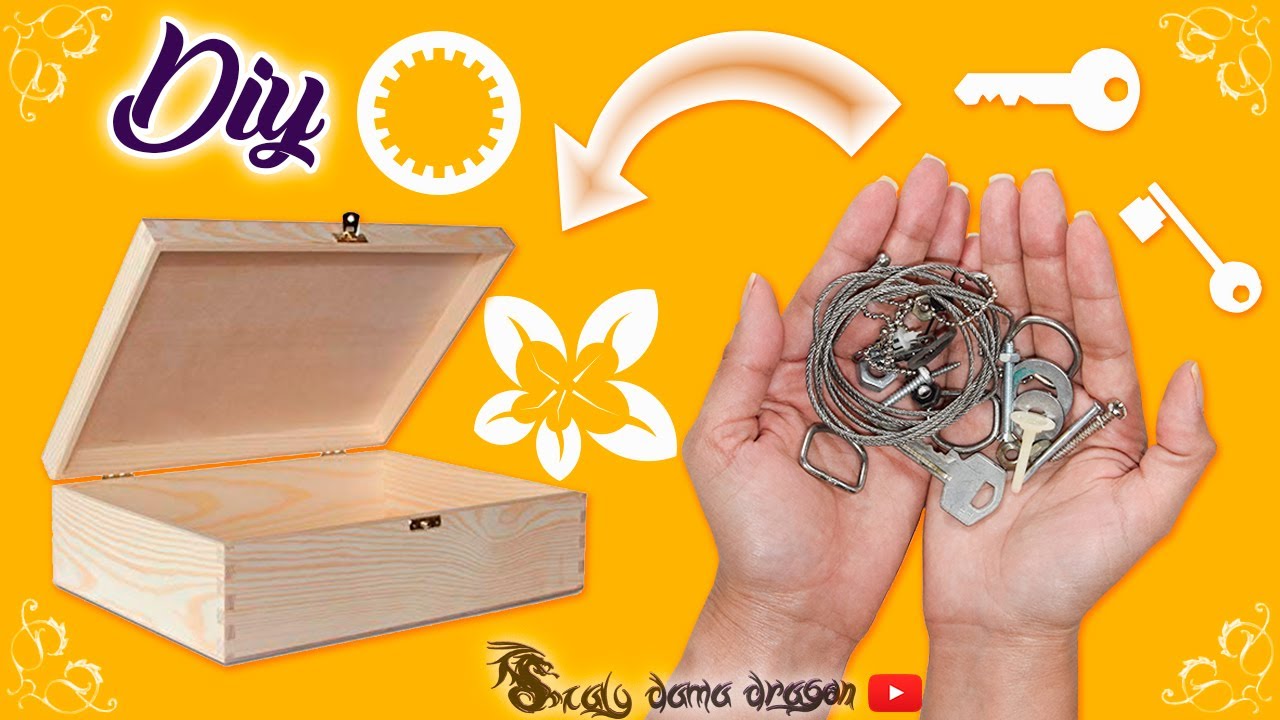 Como decorar una Caja de madera estilo steampunk / reciclaje creativo