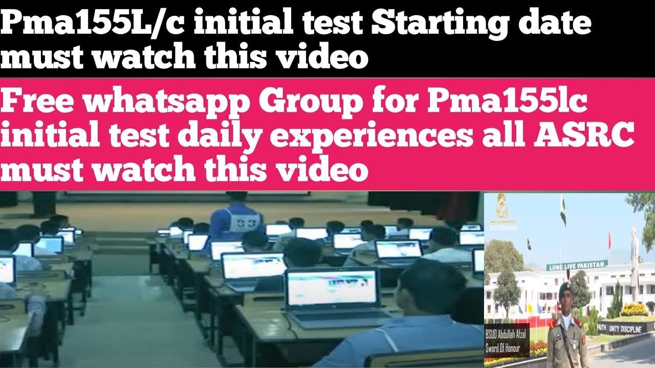 Pma155L/c initial test starting date and free whatsapp Group for pma155lc #pma155