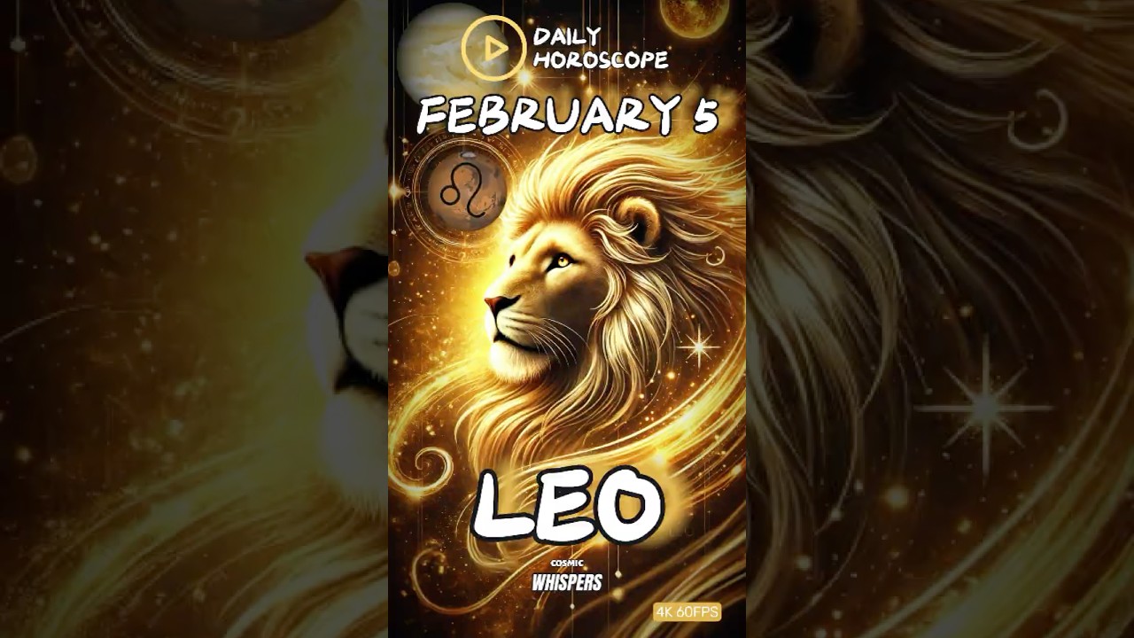 ♌ Leo – Your Charisma is Magnetic Today! ✨ | Daily Horoscope Feb 5, 2025 
