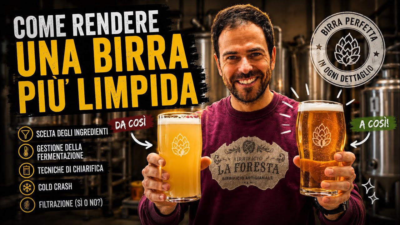 Come rendere una birra più LIMPIDA