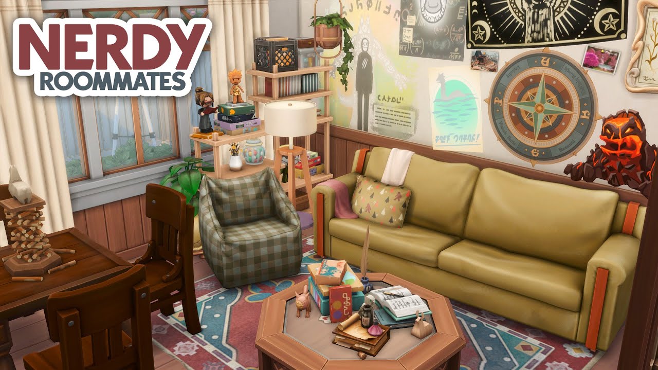 Nerdy Roommates 🎲 // The Sims 4 Speed Build