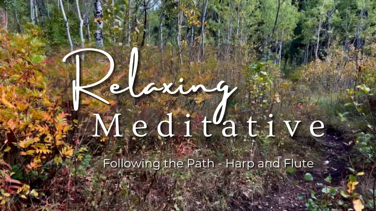 10 hours of relaxing instrumental music nature background with harp and flute