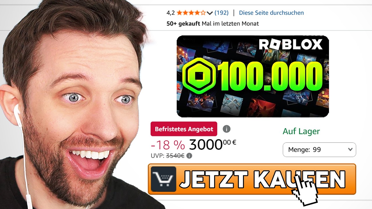 Ich GEBE 100.000 ROBUX AUS (wirklich)