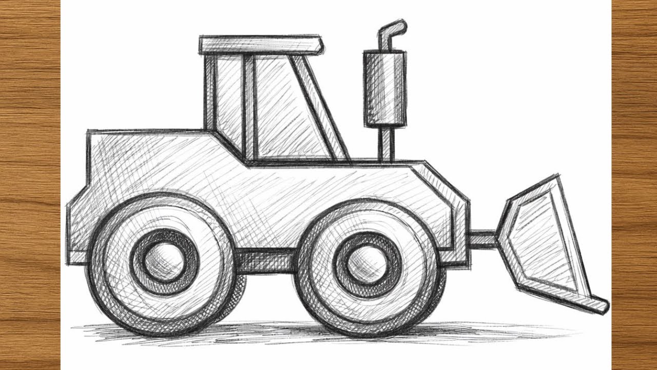 Step-by-Step Bulldozer Drawing for Beginners