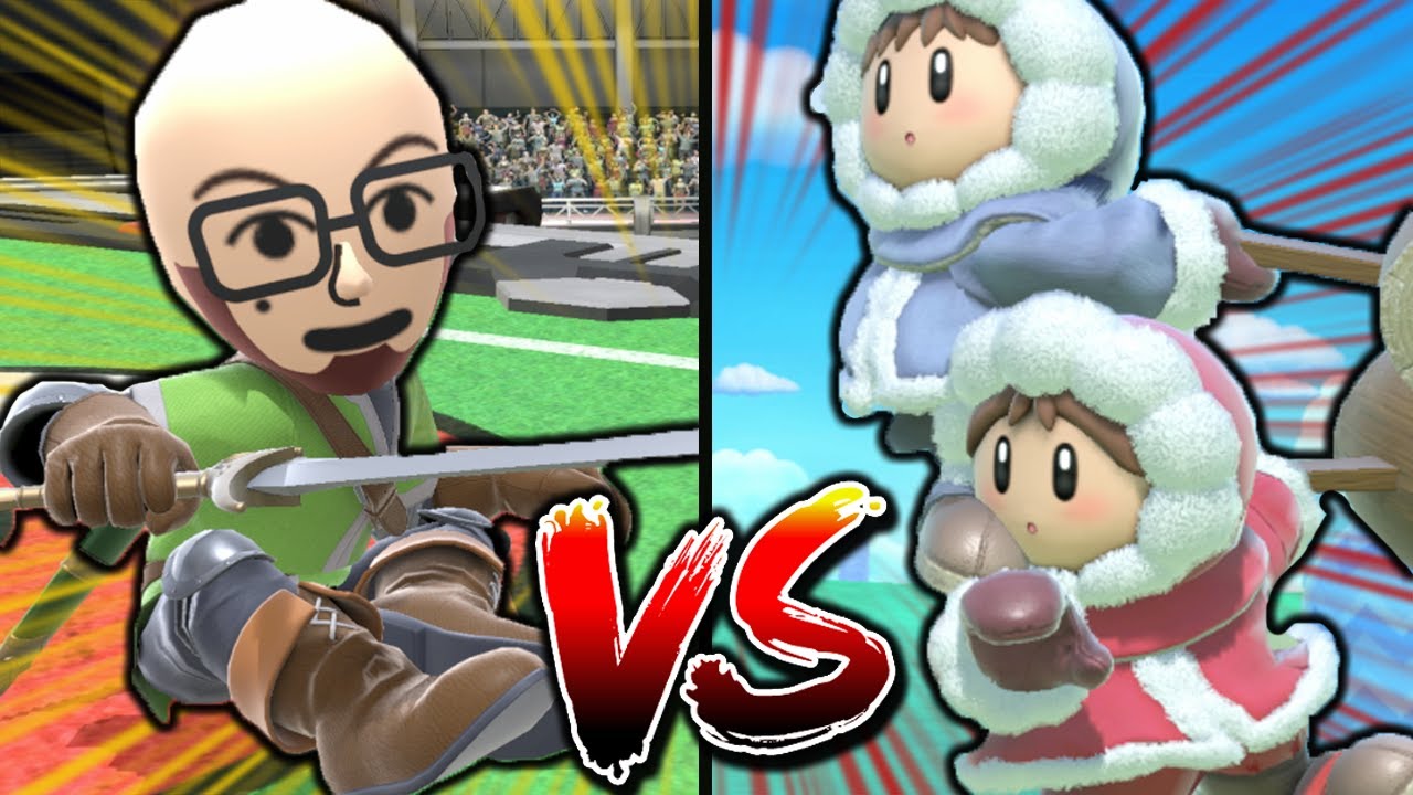 THE MOST INSANE ICE CLIMBERS VS MII SWORDFIGHTER