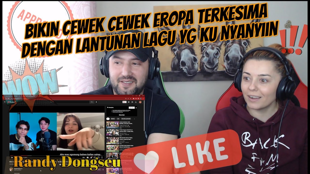 Randy Dongseu - Bikin Cewek cewek Eropa Terkesima dengan lantunan !! Pall Family Reaction !!