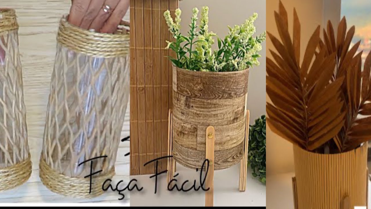 Decoração reaproveitando materiais que iriam para o lixo