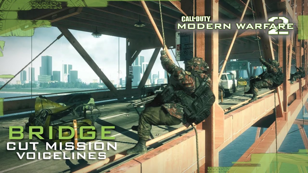 Call of Duty: Modern Warfare 2 - Cut &ldquo;Bridge&rdquo; Mission Voicelines (Escort The President)