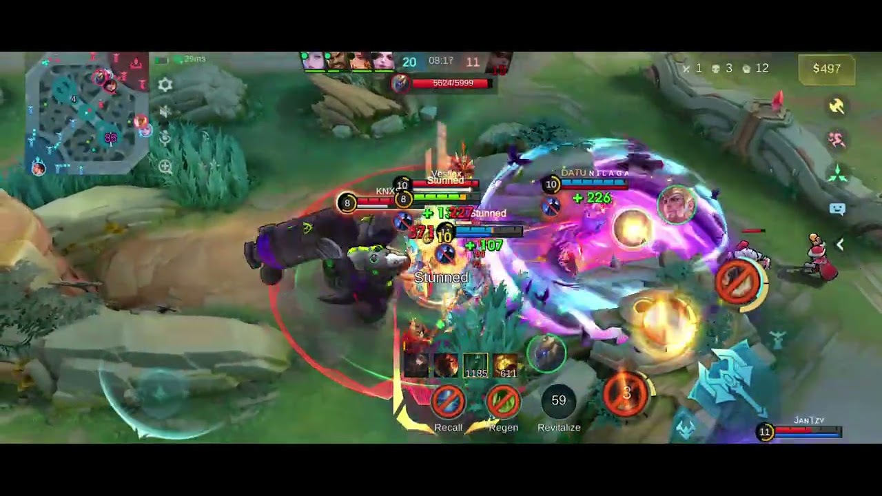 SoloQ mythic Mobile Legends bang bang: minotaur gameplay