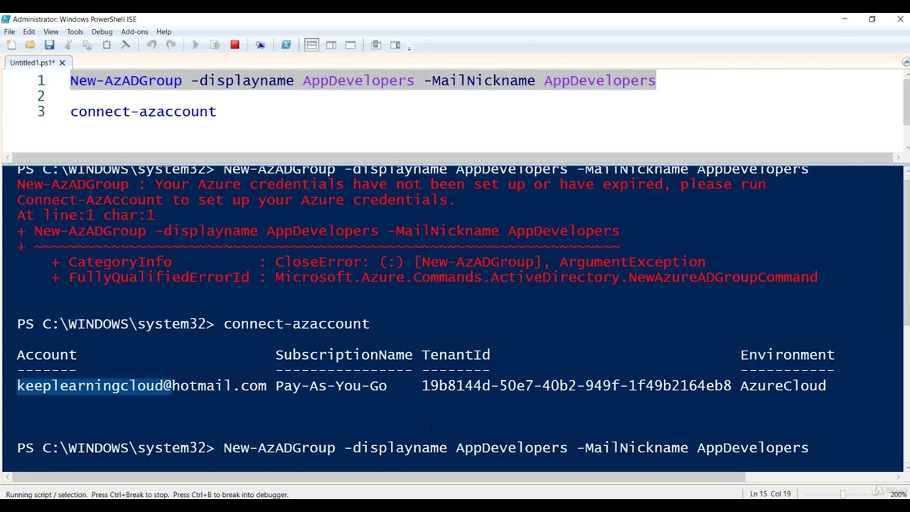 9  Managing Azure AD Groups with Powershell   Lab Activity