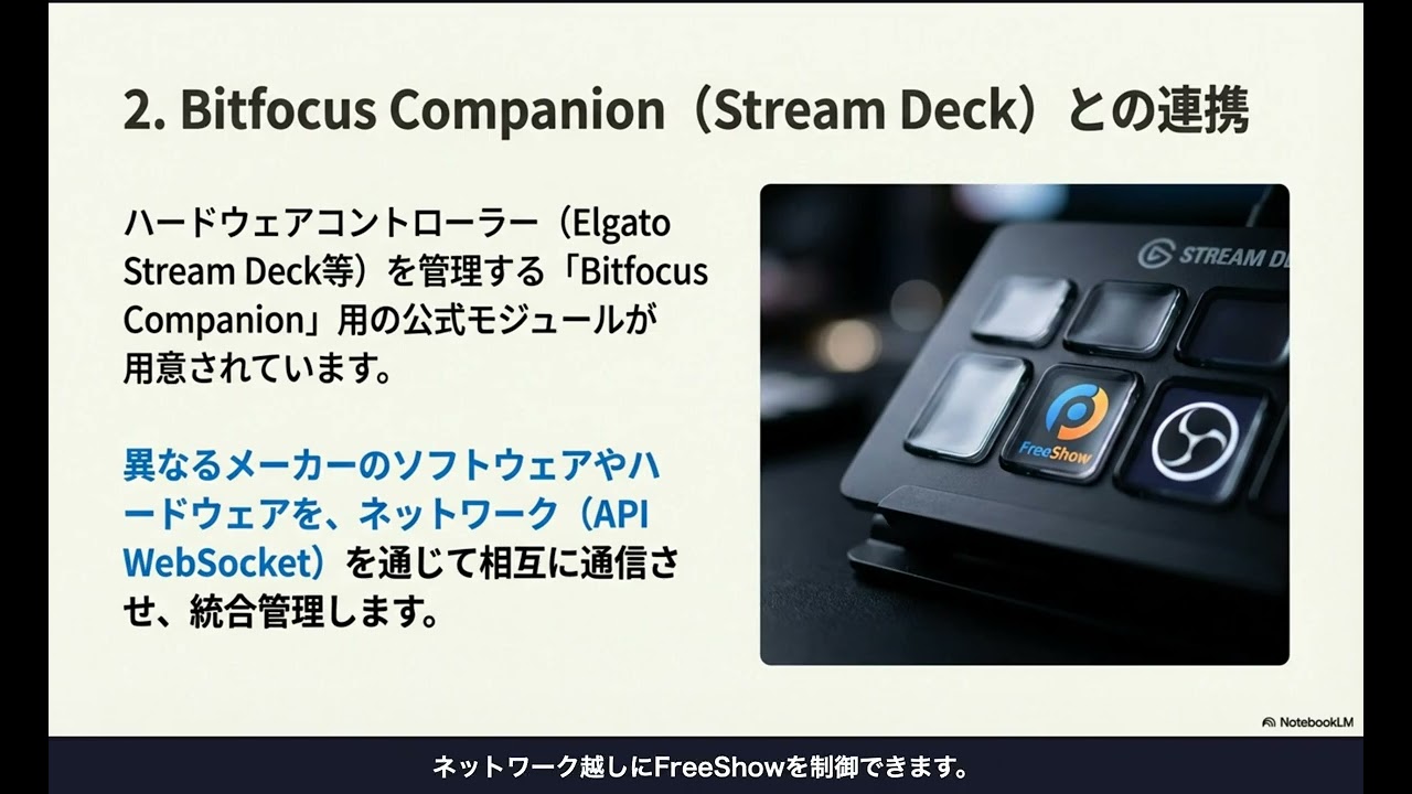 FreeShow の拡張性と外部連携