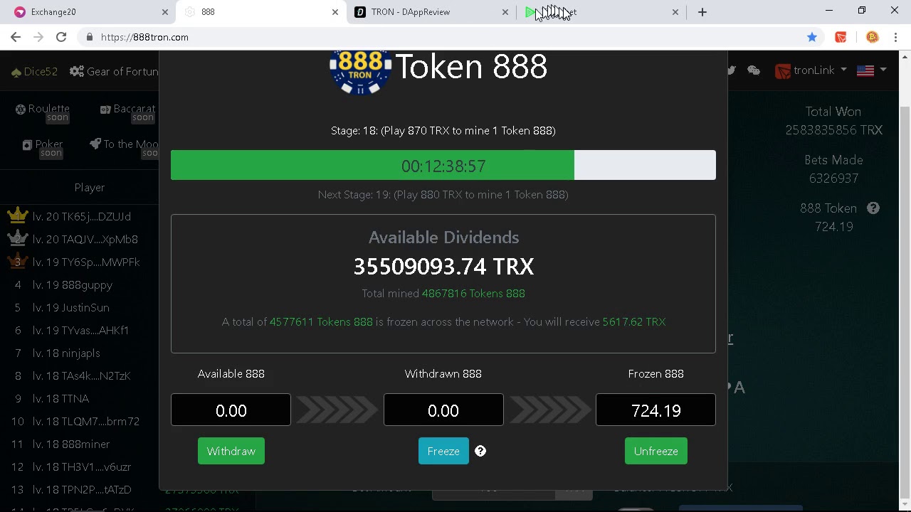 Tron Dapps 888 Tron