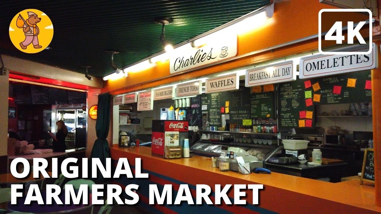 Original Farmers Market & The Grove | Los Angeles Walking Tour | 4k Ultra HD | 🔊 Binaural Sound
