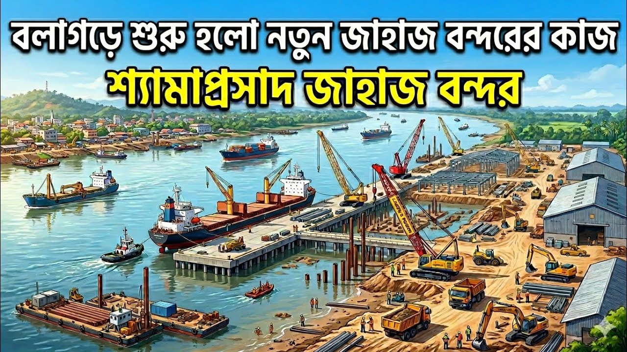 নতুন জাহাজ বন্দর বলাগড় । শ্যামাপ্রসাদ মুখার্জি পোর্ট বলাগড়। Shyama Prasad mukharji Port Balagarh.