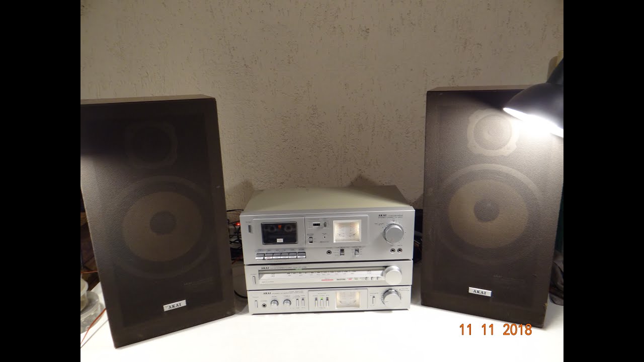 SISTEMA DE AUDIO AKAI AMP AM-U01 TUNER AT-K02 DECK CS-M01A JAPAN 1980 RESTAURACION P1