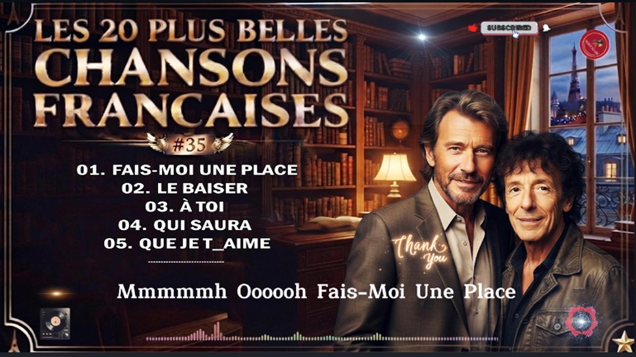 🇫🇷 Vieilles Chansons Fran&ccedil;aises | Julien Clerc, Alain Souchon | Musique Romantique