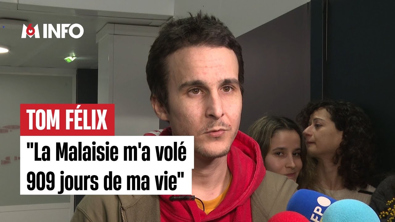 Le Français Tom Félix, acquitté de trafic de stupéfiants en Malaisie, de retour en France