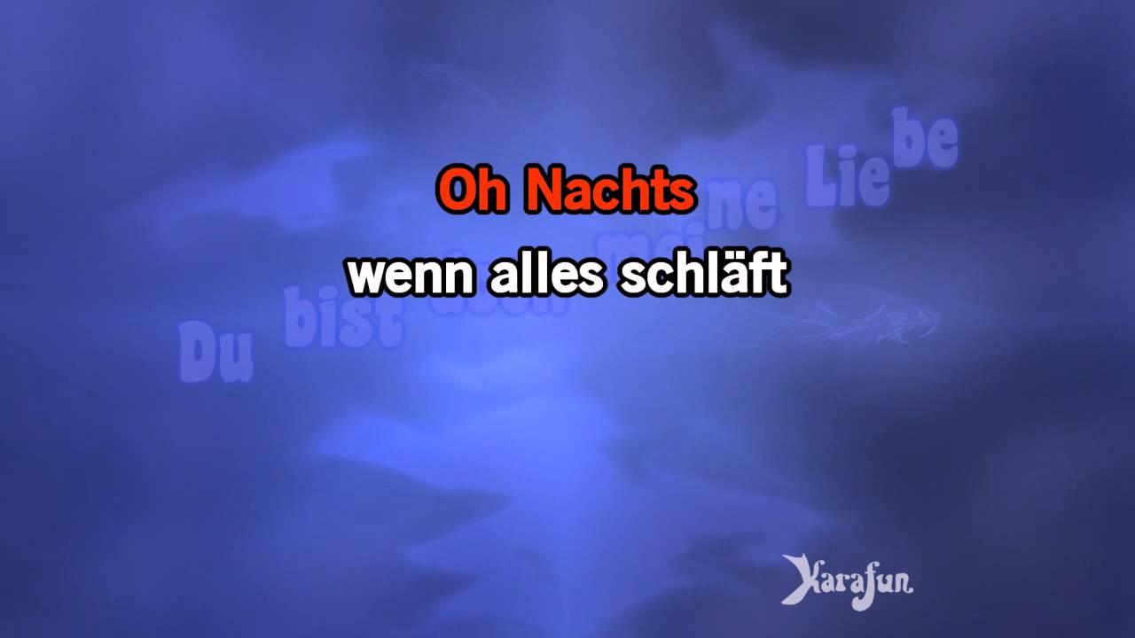 Karaoke Nachts, wenn alles schläft - Howard Carpendale *