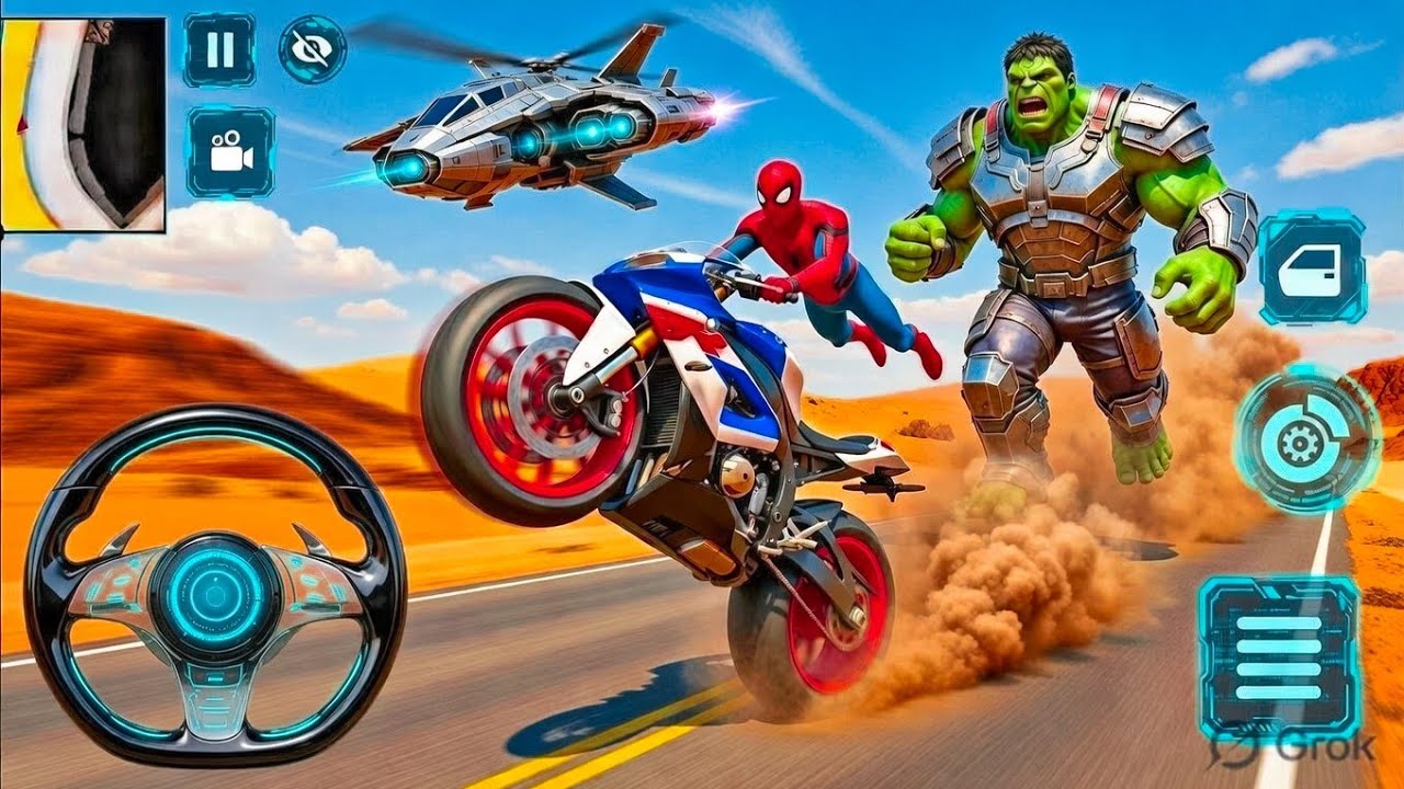 🦚Indian Thift Auto Simulator 🥰Spiderman Became Escape From Hulk 🌟Car 3D Game🎊 Lot's of Police Cars 🤑