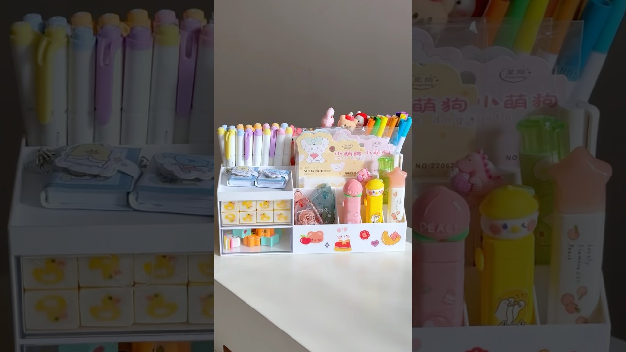 Pinteresty Desk Organizer 🎀✨#trending #asmrsounds #organizer #stationery #desksetup