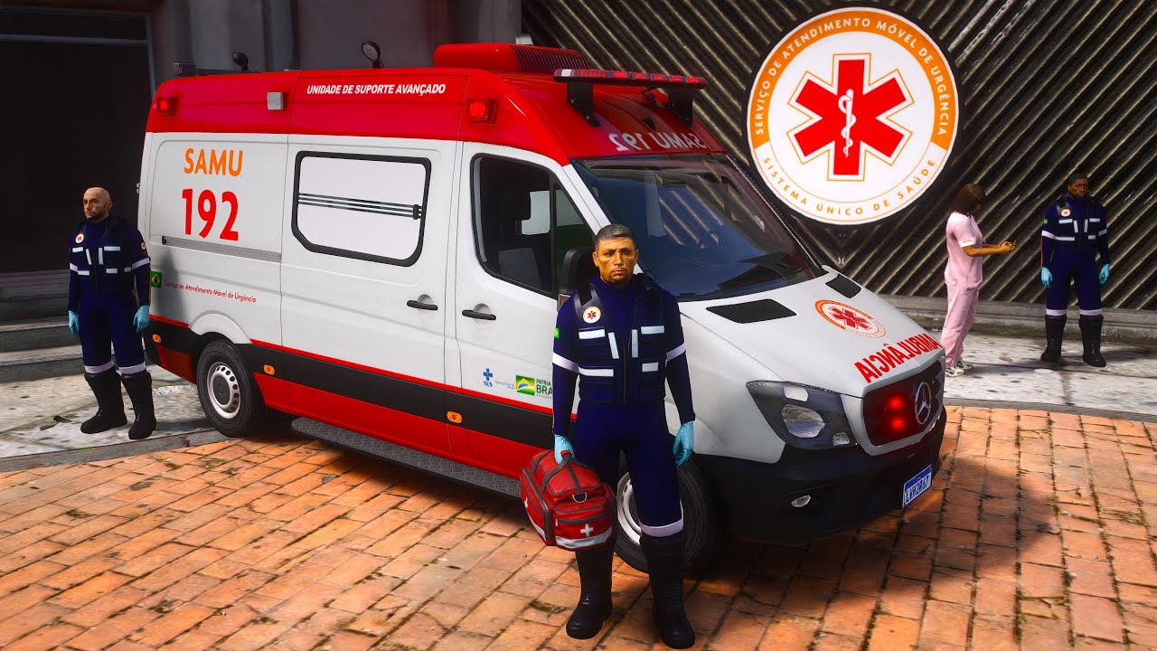 RESGATE FLAGRA HOMEM PEGANDO FOGO! DESLOCAMENTO | GTA 5 EMERGÊNCIA 24HS