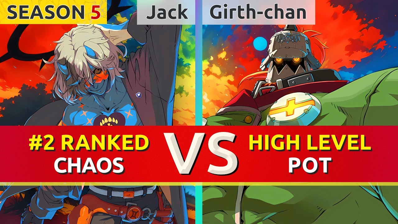 GGST 2.00 ▰ Jack (#2 Ranked Happy Chaos) vs Girth-chan (Potemkin). Gameplay