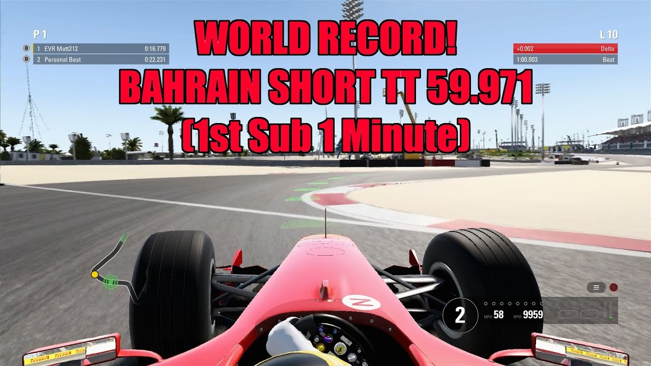 WORLD RECORD | BAHRAIN SHORT F2004 59.971 | HOTLAP + SETUP | F1 2017 CLASSICS