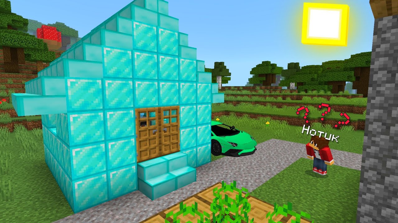 КТО ПОСТРОИЛ ЭТО АЛМАЗНЫЙ ДОМ В МАЙНКРАФТ|Нотик Minecraft