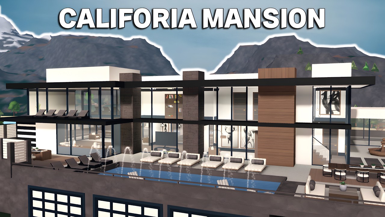 BUILDING A CALIFORNIA MANSION IN BLOXBURG