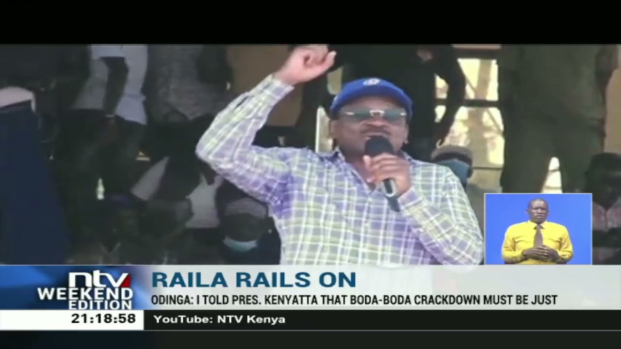 Raila assures bodaboda operators that the current crackdown will stop soon