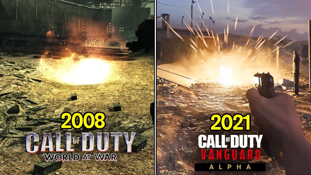 CoD Vanguard VS World At War (WaW) Explosives Comparison | Vanguard VS World At War Graphics