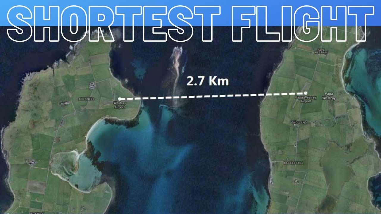 Westray To Papa Westray / The World's SHORTEST Flight