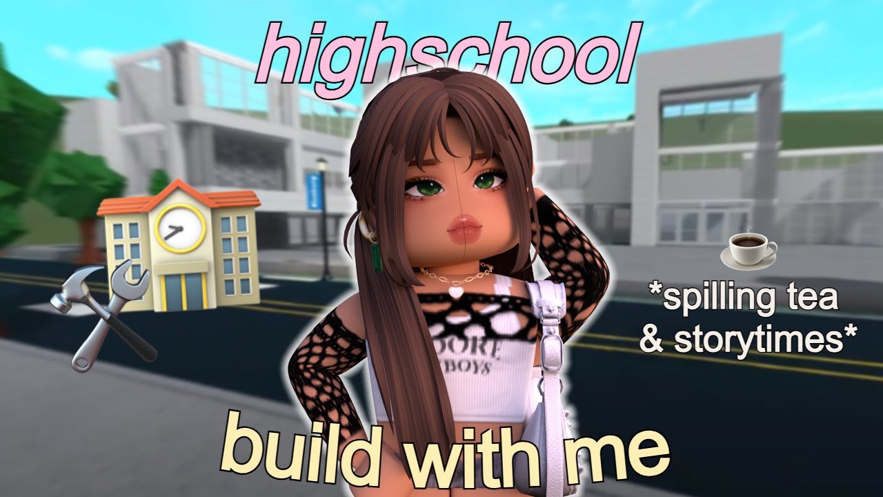 BLOXBURG HIGHSCHOOL 🏫 BUILD WITH ME PT 4 | * plus spilling tea 🤫*