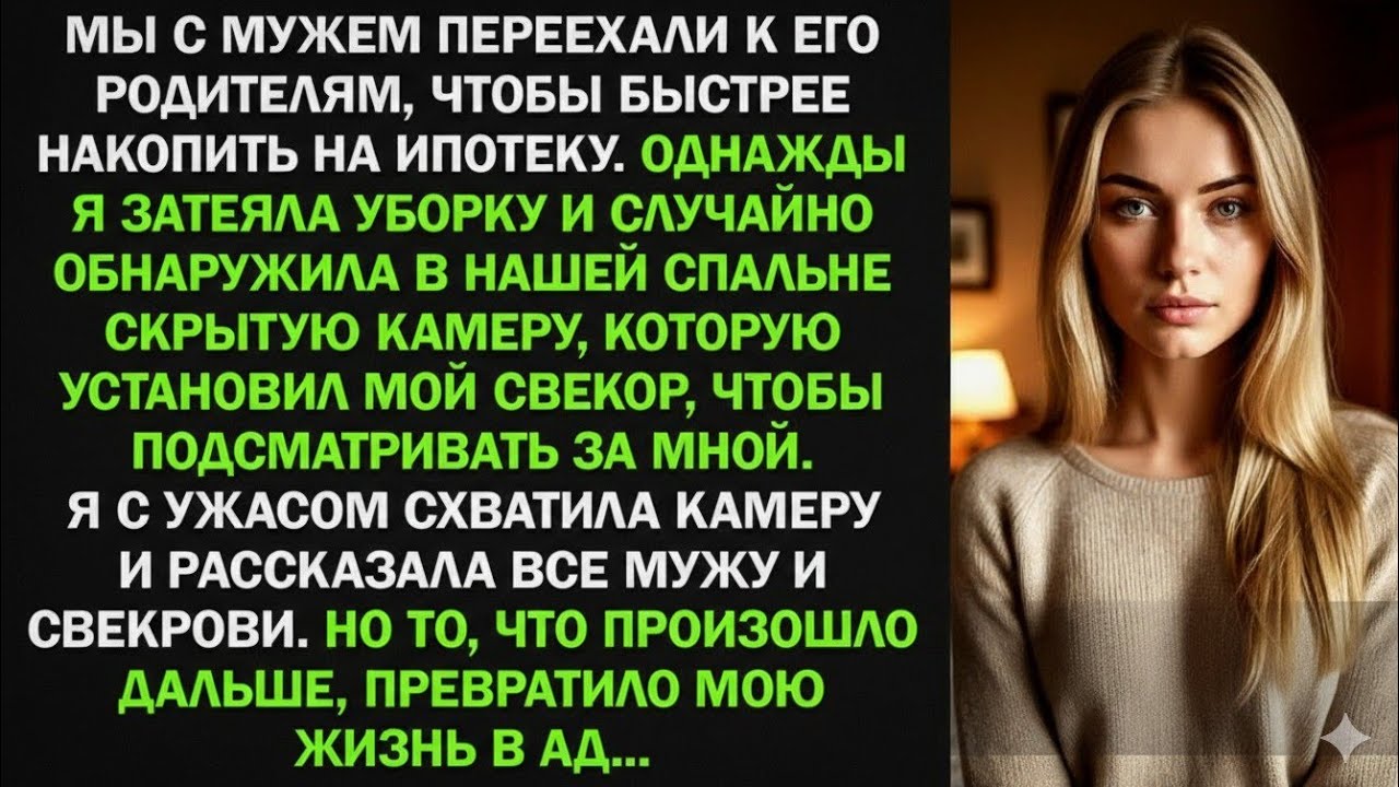 Свекр установил в нашей спальне скрытую камеру, и то что я сделала дальше...