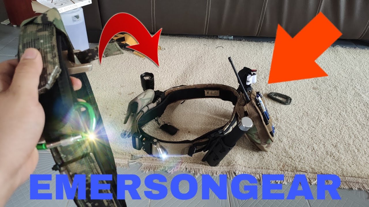 EMERSONGEAR GUN FIGHTER BELT SETUP // NEW BELT