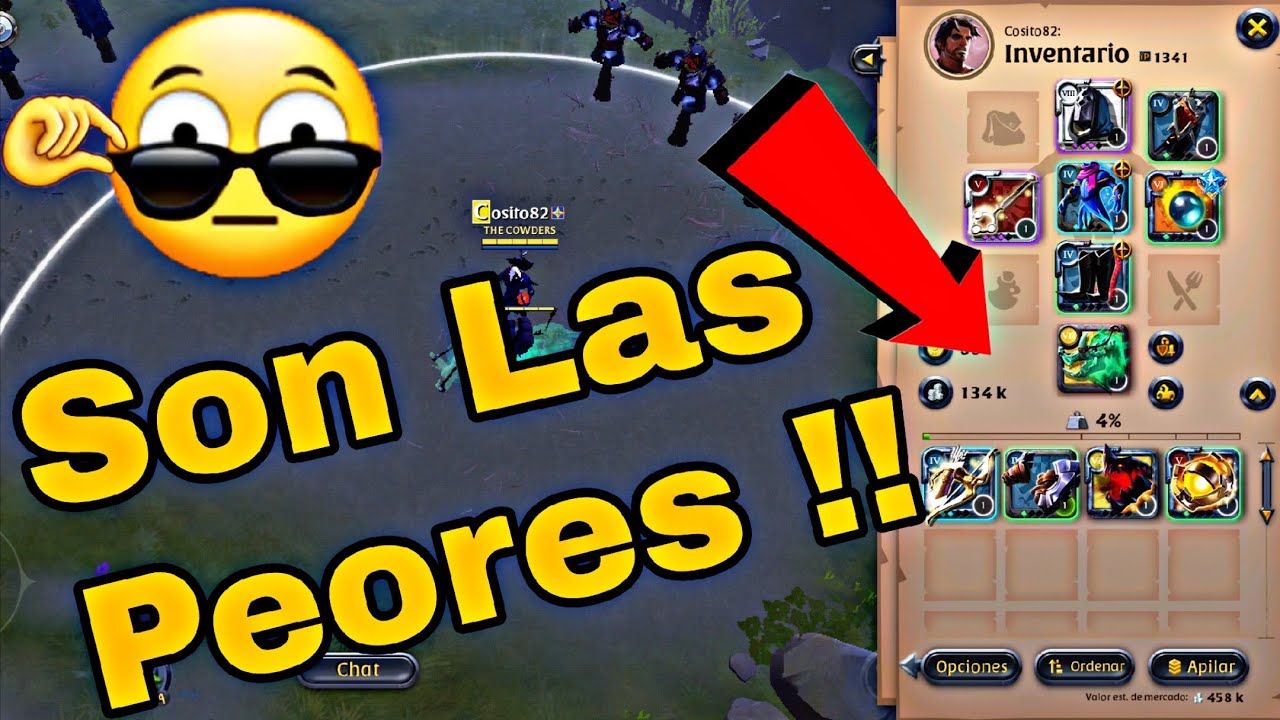 SIEMPRE PERDERAS SI USAS ESTAS ARMAS EN CELULAR 📱 ALBION ONLINE ✅
