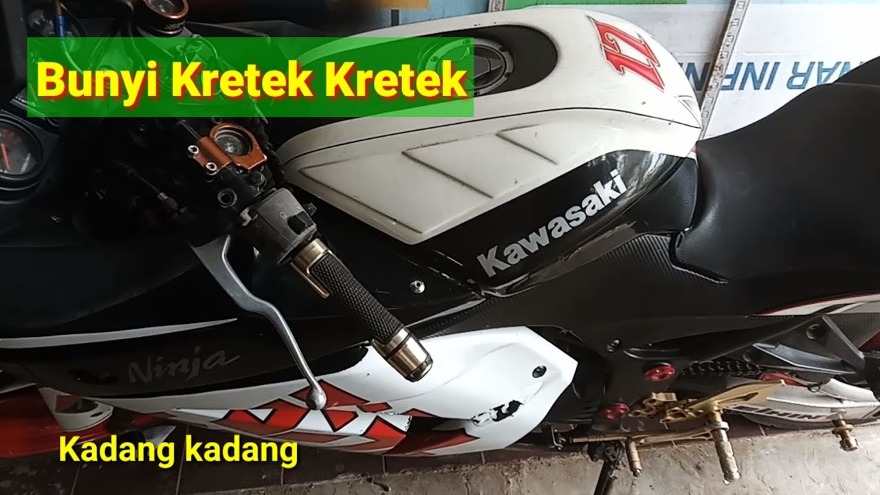 Грубый звук натяжителя цепи Kawasaki Ninja