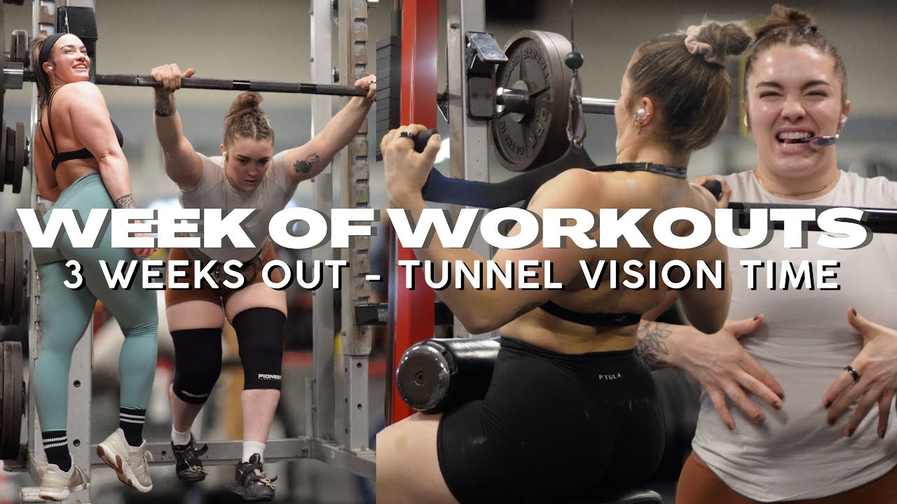 TRAIN WITH ME | powerlifting meet prep week 7 | 965lb training total