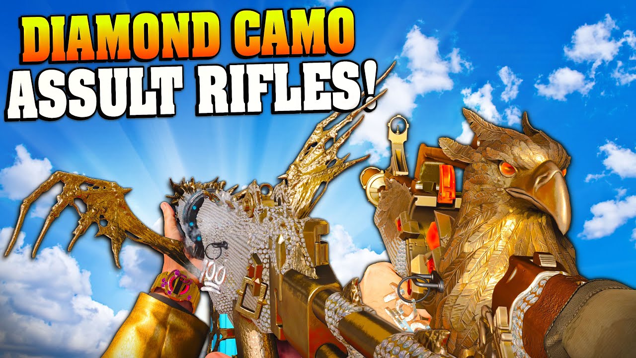 I unlock DIAMOND ASSAULT RIFLES! (Road To DM Ultra Camo #3) Jungle, Tomahawks, Halloween Nuketown!