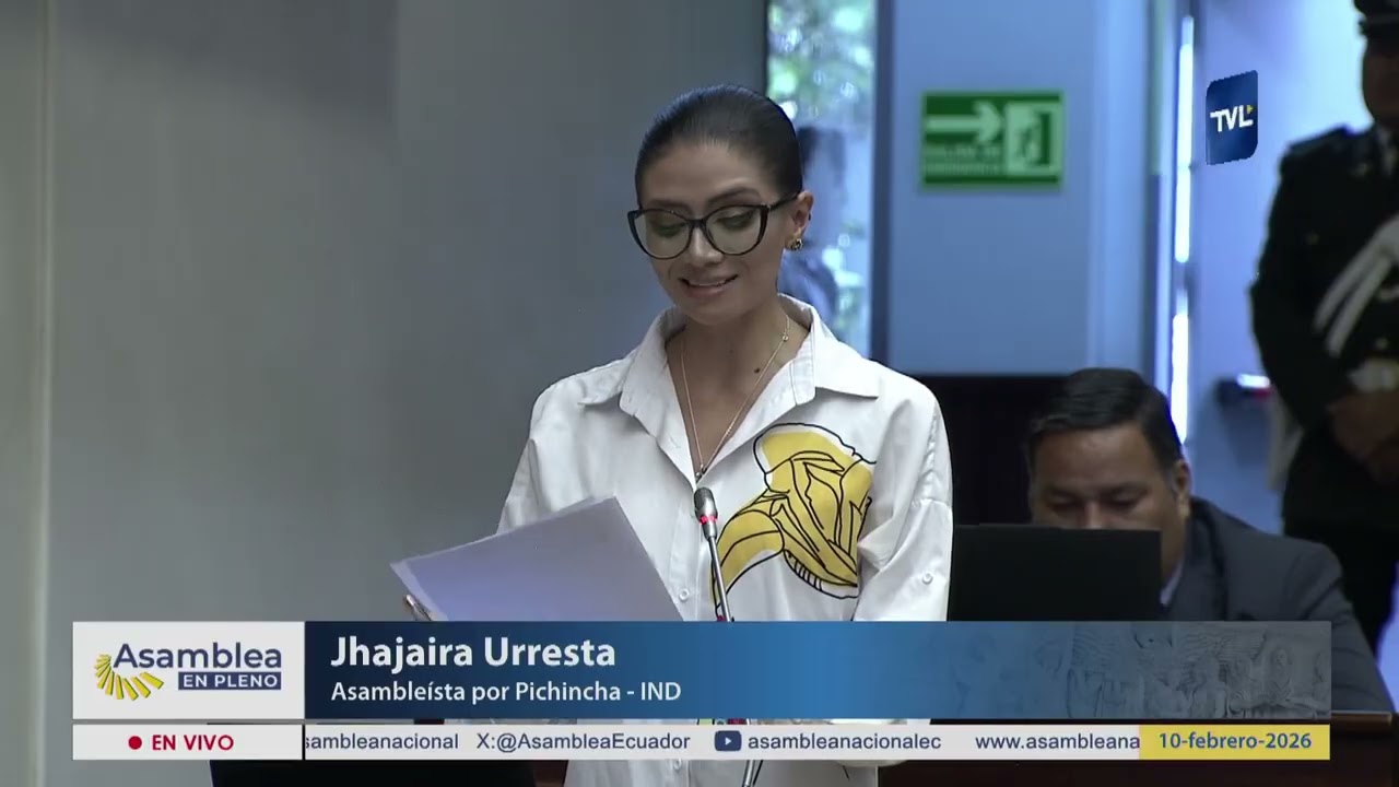 Asambleísta Jhajaira Urresta - Sesión 069
