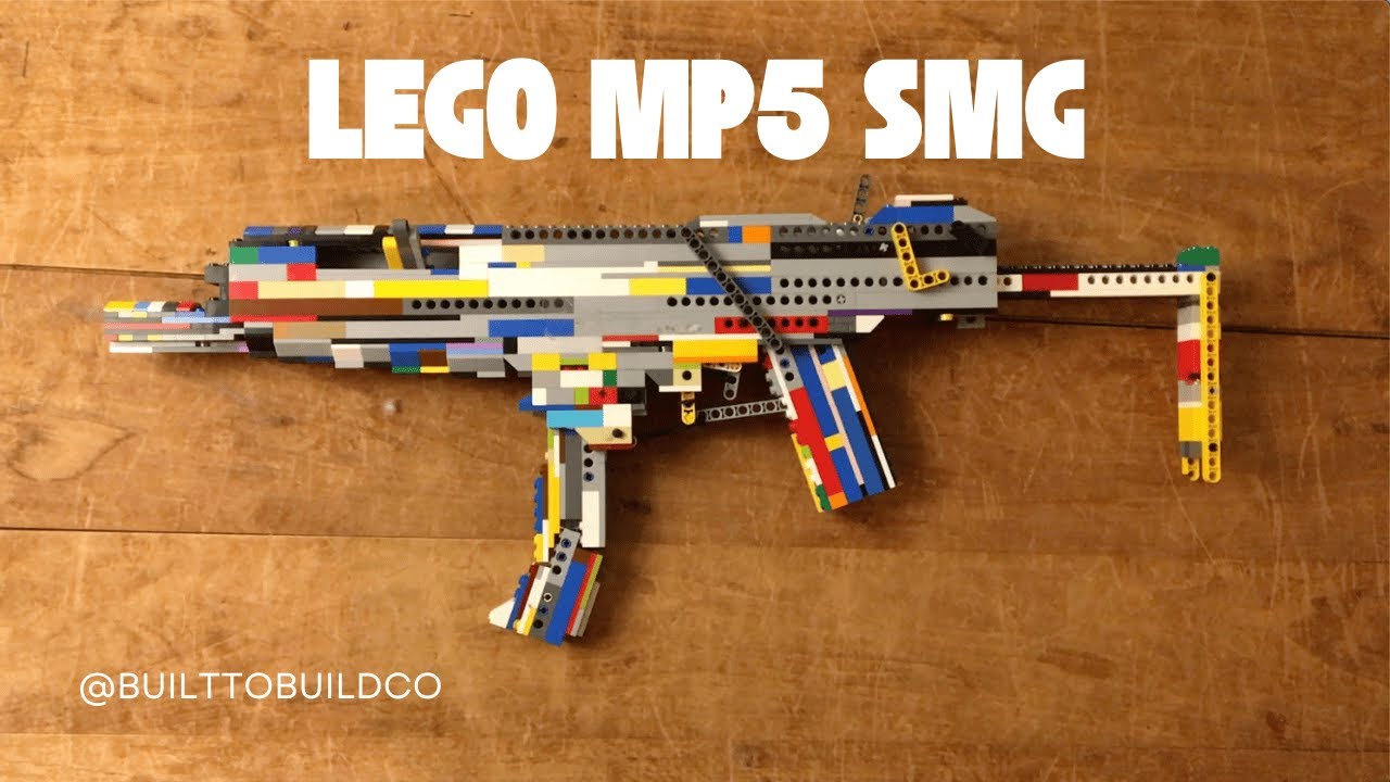 How to Build a Lego MP5 SMG - Step by Step Tutorial - Built to Build