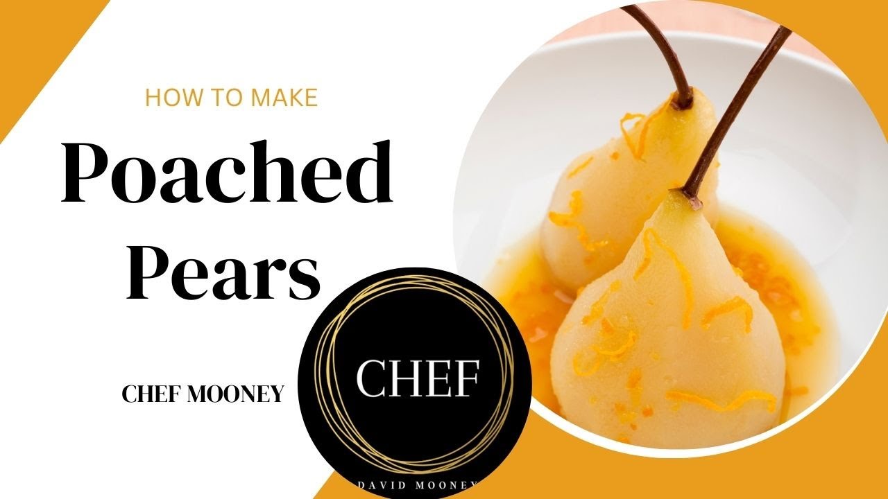 How to Make Poached Pears NO wine Chef Mooney