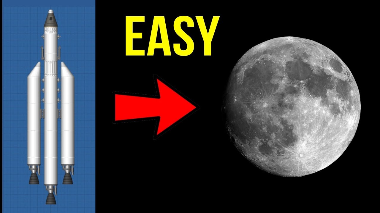 HOW TO LAND ON MOON IN SPACEFLIGHT SIMULATOR (Easy Method)